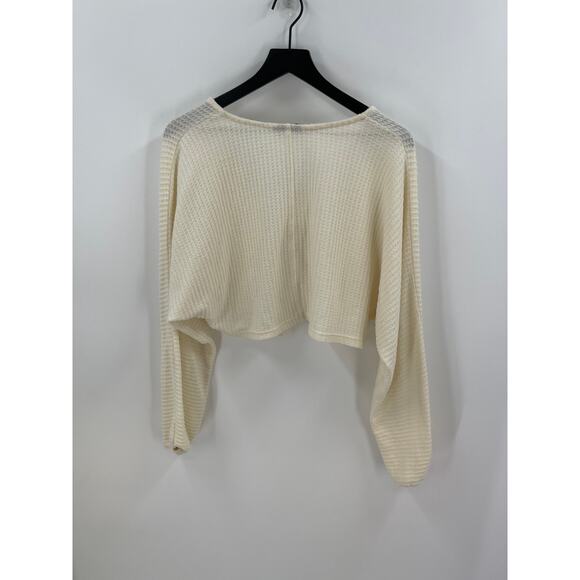 Out From Under Raye Cozy Thermal Tie-Front Top Size Medium - Picture 8 of 10